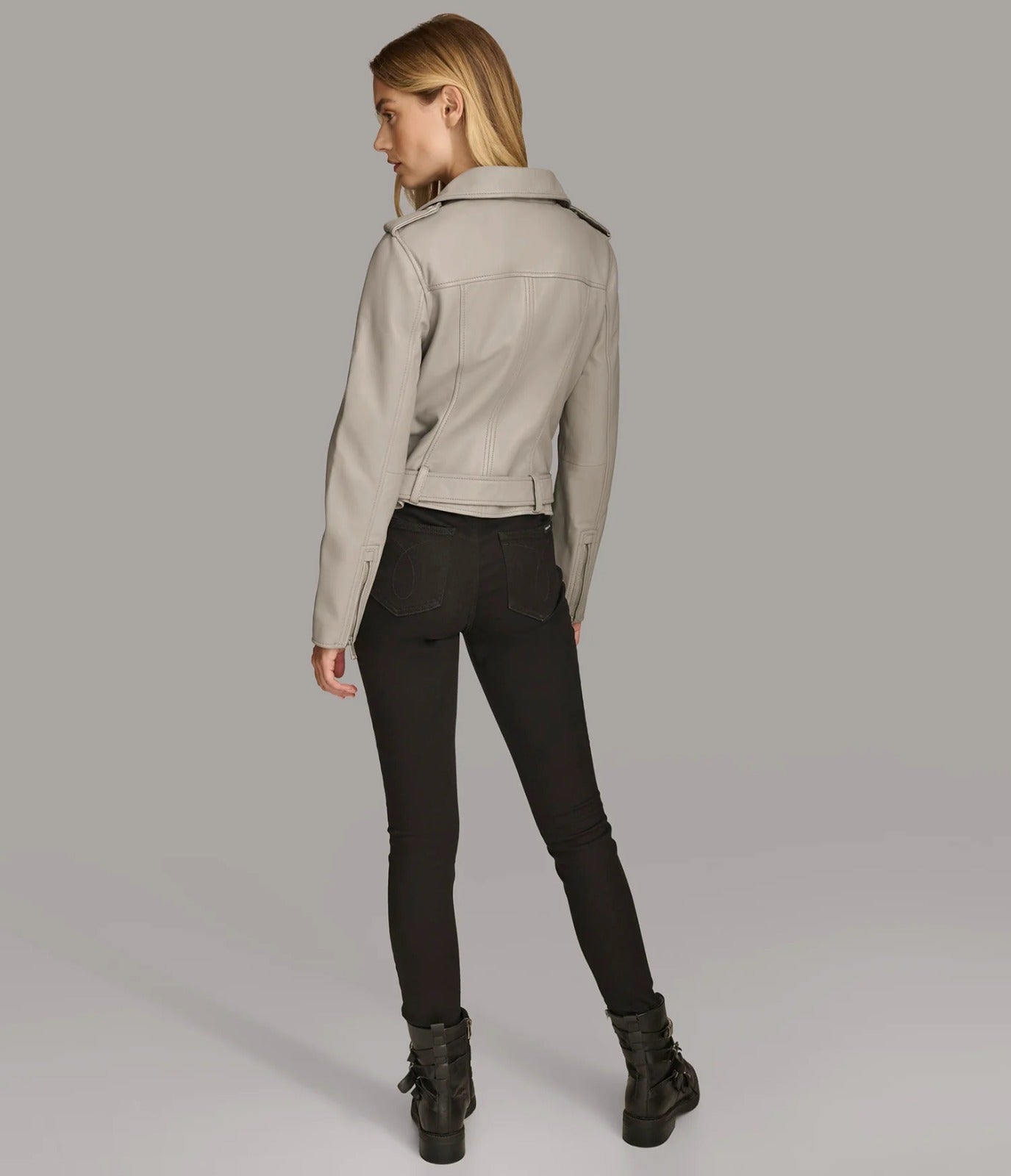 Premium Leather Jacket - Fancy Grey Leather Jacket