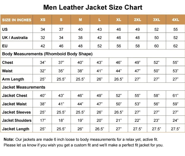 Men’s Classic Leather Jacket Shirt Tunics Black Jacket