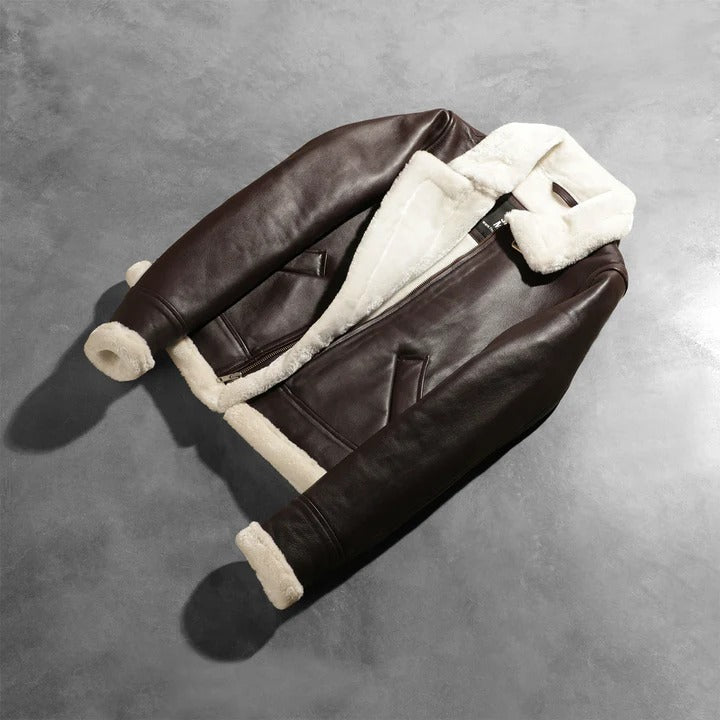 Westa A-2 Brown Leather Bomber Jacket