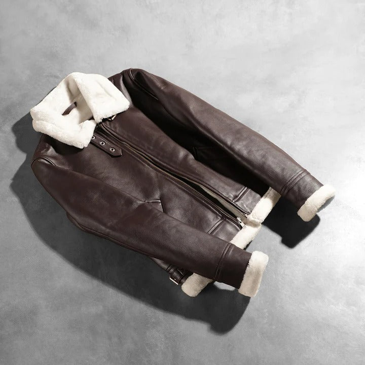 Westa A-2 Brown Leather Bomber Jacket
