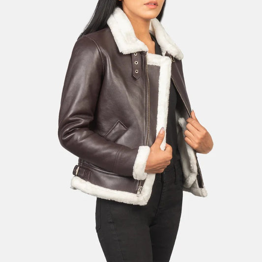 Westa A-2 Brown Leather Bomber Jacket