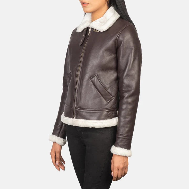 Westa A-2 Brown Leather Bomber Jacket