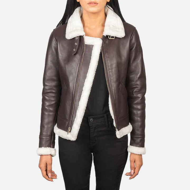 Westa A-2 Brown Leather Bomber Jacket